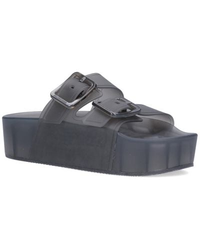 Balenciaga "mallorca" Platform Sandals - Black