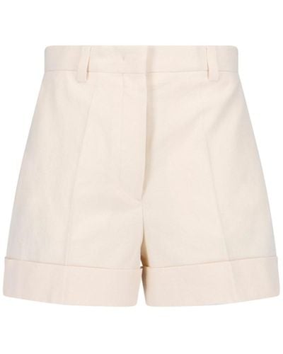 Miu Miu Miu Miu Women's Pink Cotton Shorts - Stylemyle