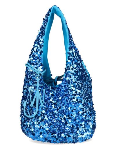 JW Anderson Sequin Bucket Bag - Blue