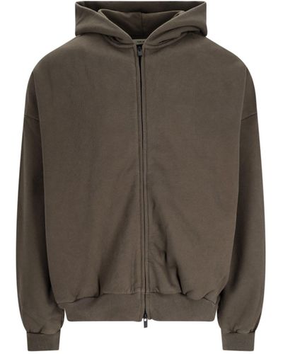 Fear Of God Felpa Zip - Marrone