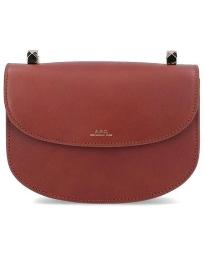 A.P.C. 'genève' Mini Bag - Red