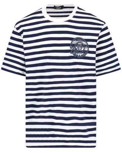 Versace T-Shirt "Nautical Stripe" - Blu