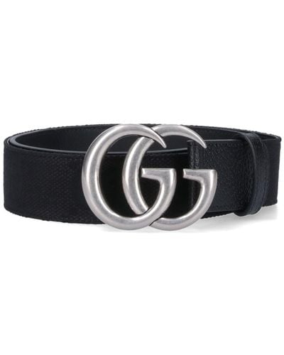 Gucci 'marmont Maxi Gg' Belt - Black