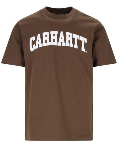 Carhartt 's/s University' T-shirt - Brown