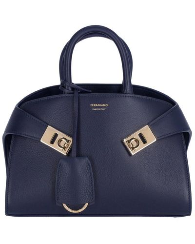 Ferragamo Mini Bag "hug" - Blue