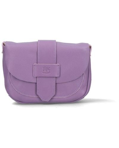 Il Bisonte Small Crossbody Bag "fausta" - Purple