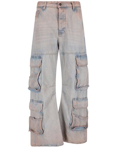 DIESEL '1996 D-sire 0kiai' Cargo Jeans - Gray