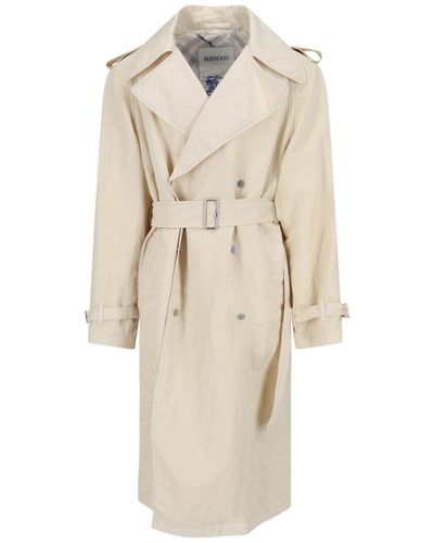 Burberry Trench Doppiopetto Nylon - Neutro