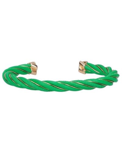 Bottega Veneta 'twist' Rigid Bracelet - Green