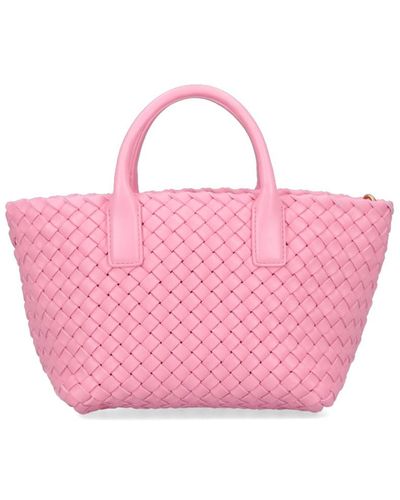 Bottega Veneta 'cabat' Mini Tote Bag - Pink