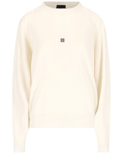 Givenchy Logo Sweater At The Back - White