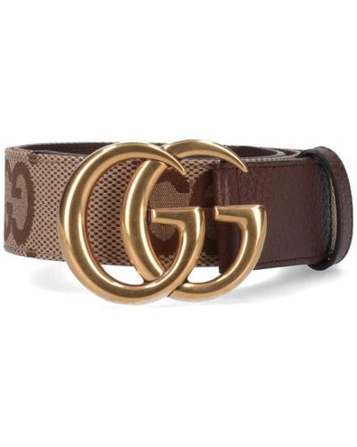 Gucci 'jumbo Gg Marmont' Belt - White