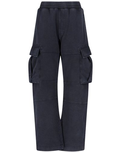 Givenchy Cotton Cargo Trousers - Blue