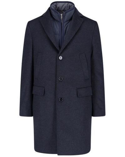 Fay Double Coat - Blue