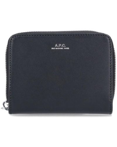 A.P.C. 'emmanuel' Wallet - Blue