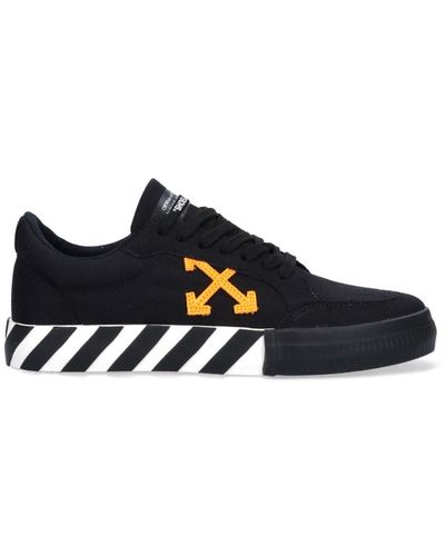 Off-White c/o Virgil Abloh 'vulcanized' Low-top Sneakers - Black