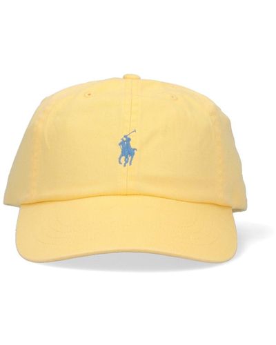 Polo Ralph Lauren Logo Baseball Cap - Yellow