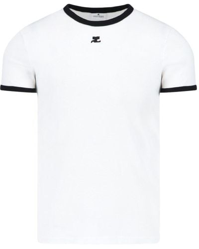Courreges 'bumpy Reedition' T-shirt - White