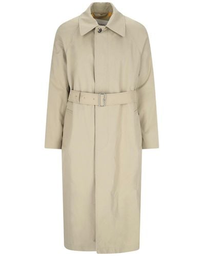 Burberry Single-breasted Trench Coat - Natural