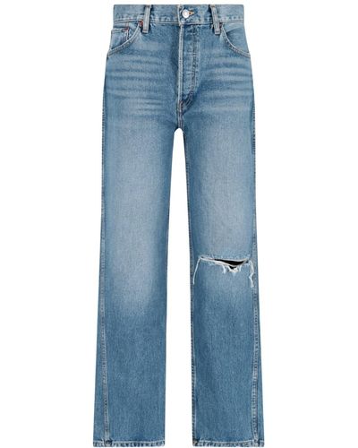 RE/DONE Jeans "90S High Rise" - Blu