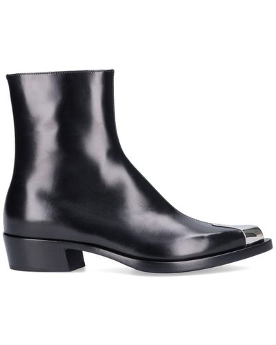 Alexander McQueen 'punk' Ankle Boots - Black