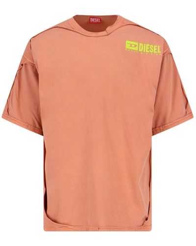 DIESEL T-Shirt "T-Box-Dbl" - Arancione