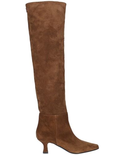3juin logo-patch leather boots