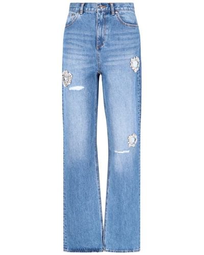 Area Jeans Dettaglio Cristalli - Blu