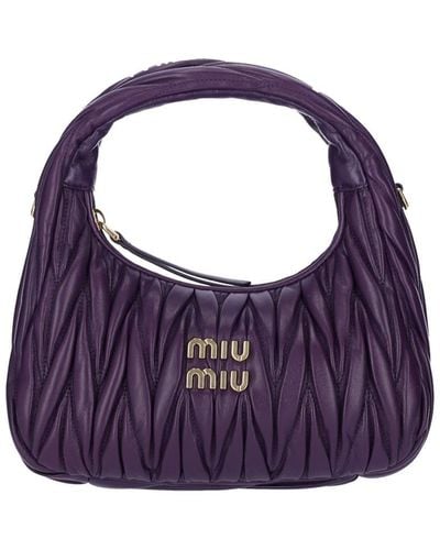 Miu Miu "hobo Miu Wander" Bag - Purple
