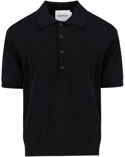 Closed Cotton Polo Shirt - Black