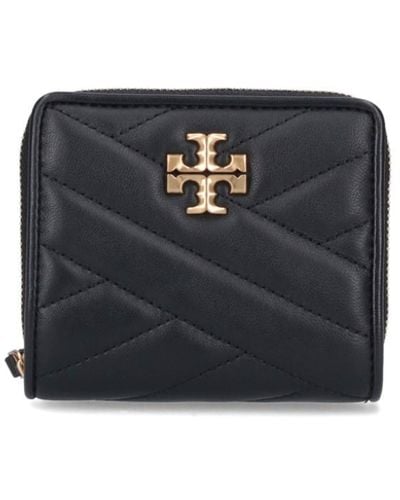 Tory Burch Quilted Logo-plaque Purse - Black