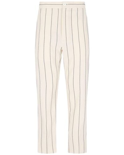 Setchu Striped Pants - Natural
