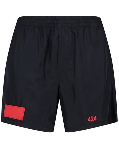 424 Logo Shorts - Blue