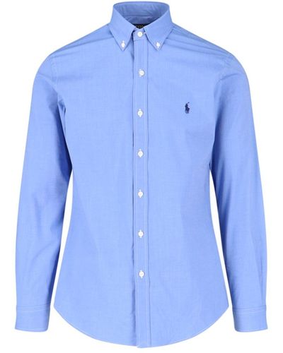 Polo Ralph Lauren Camicia Basic Logo - Blu