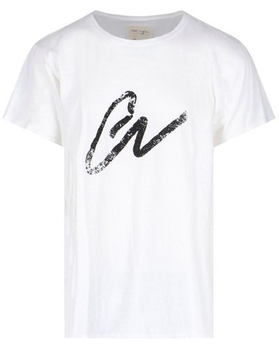 Greg Lauren T-Shirt Logo - Bianco