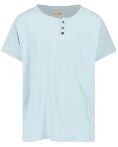 Greg Lauren Crew-neck T-shirt - Blue
