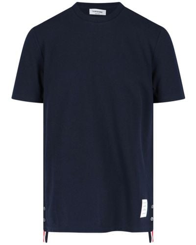Thom Browne Logo T- Shirt - Blue