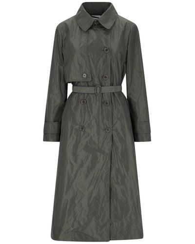 Aspesi Double-breasted Trench Coat - Gray