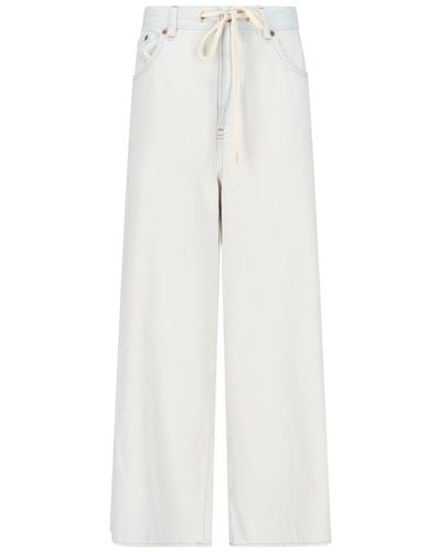 MM6 by Maison Martin Margiela Wide Jeans - White
