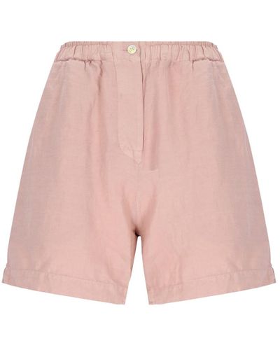 Finamore 1925 Silk And Cotton Shorts - Pink