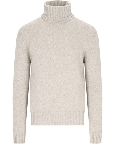 Ami Paris Cashmere Sweater - White