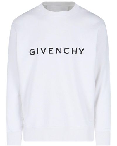 Givenchy Felpa Girocollo Logo - Bianco