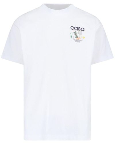 Casablancabrand T-Shirt "Equipement Sportif" - Bianco
