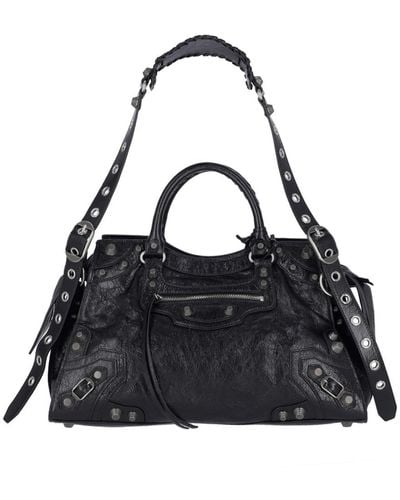 Balenciaga 'neo Cagole City' Handbag - Black