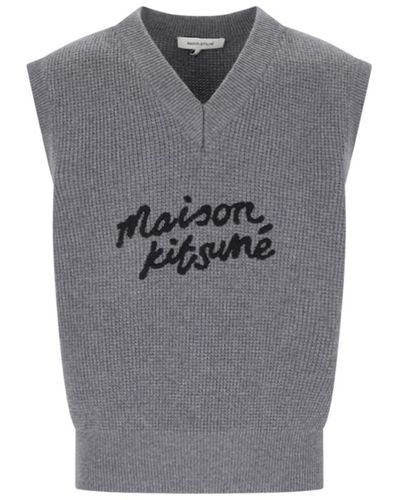 Maison Kitsuné Logo Vest - Grey