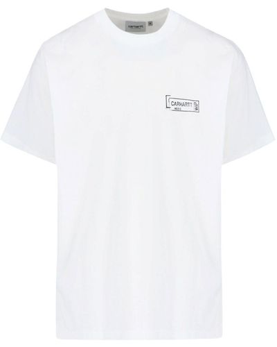 Carhartt "s/s Stamp" Logo T-shirt - White