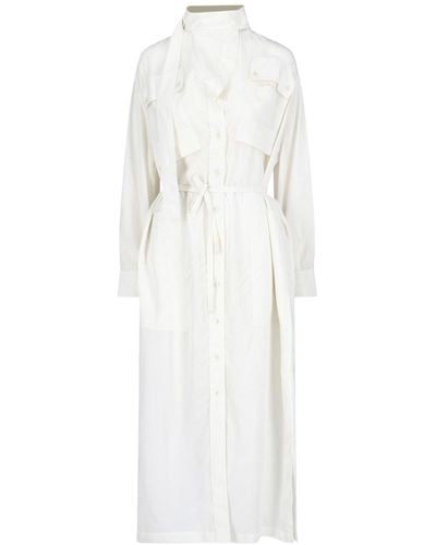Lemaire Maxi Shirt Dress - White