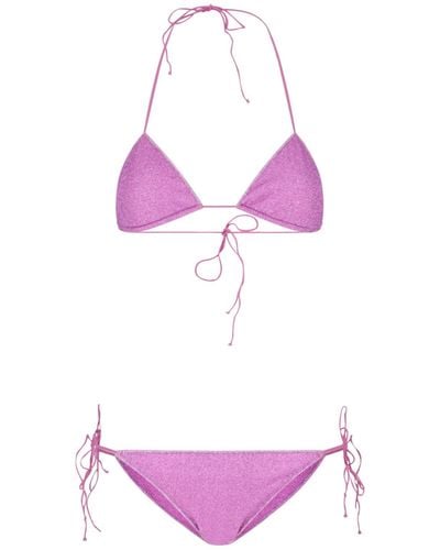 Oséree 'lumiere Ring' Bikini Set - Purple