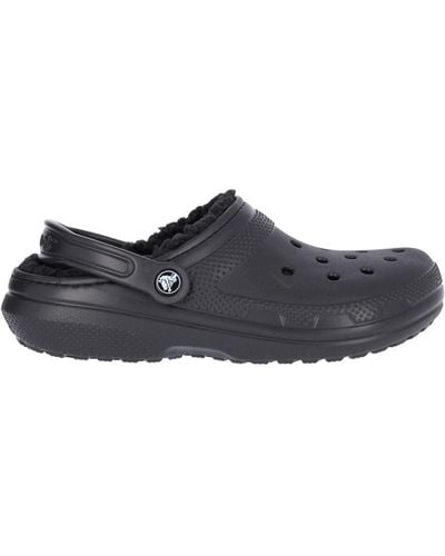 Crocs™ Classic Lined Clogs From Finish Line - Black