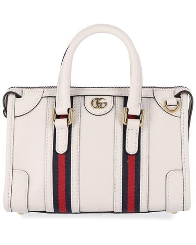 Gucci Mini Bowling Handbag - White
